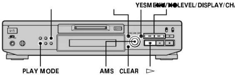 SONY MDSJE530 - Creating Your Own Programme (Programme Play) - 1