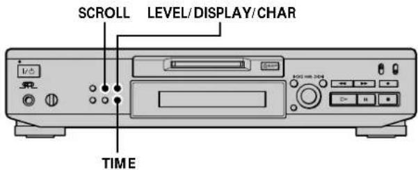 SONY MDSJE530 - Using the Display - 1