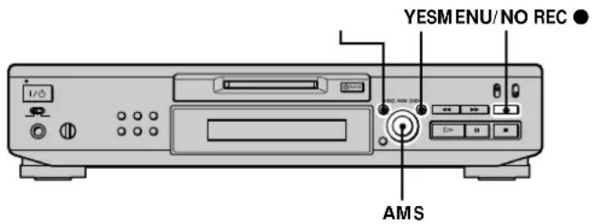 SONY MDSJE530 - Marcación de númeroos de canciones durante la grabación (Marcación de canciones) - 1