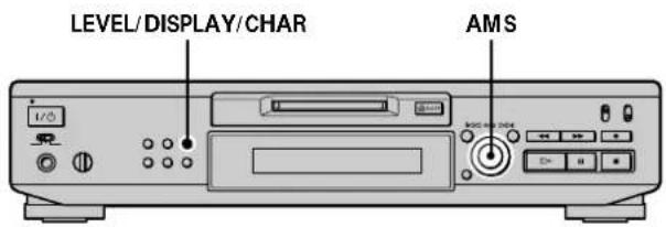 SONY MDSJE530 - Réglage du niveau d'enregistrement - 1