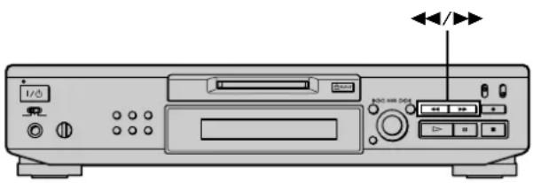 SONY MDSJE530 - Localisation d'un point donné d'une plage - 1
