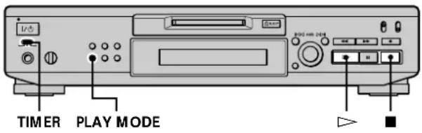 SONY MDSJE530 - Utilisation d'une horlogeprogrammateur - 1
