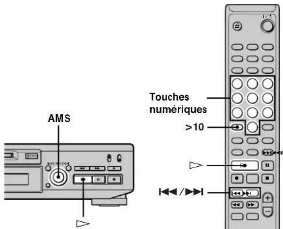 SONY MDSJE530 - Lecture d'une plage donnée - 1