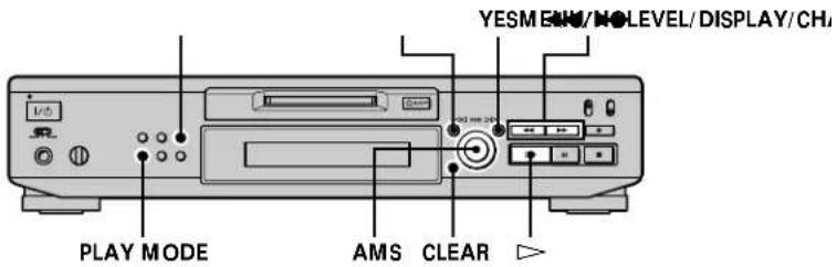 SONY MDSJE530 - Creación de su propio programa (Reproducción programada) - 1