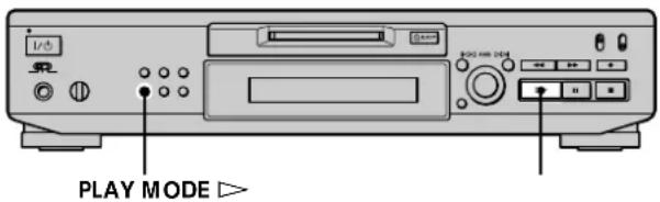 SONY MDSJE530 - Lecture des plages dans un ordre aléatoire (lecture aléatoire) - 1