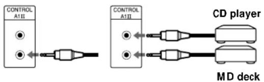 SONY MDSJE530 - Connecting the CONTROL A1II Control System - 2