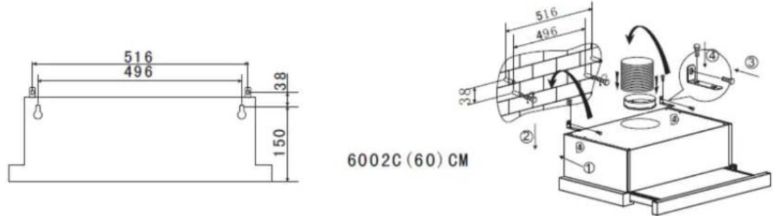 HOOVER HFT600X - INSTALLATION (Wall Mounting) - 3