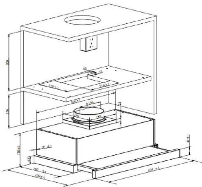 HOOVER HFT600X - Installation (sur un meuble) - 6