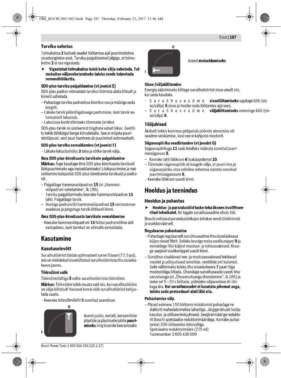 BOSCH DBH 740 R - Hammasvopadruni eemaldamine - 8