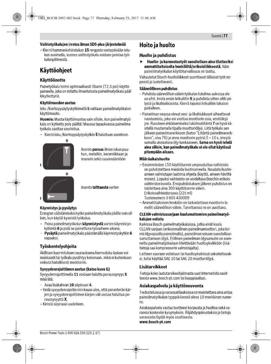 BOSCH DBH 740 R - Lisakahva (katso kuva A) - 8