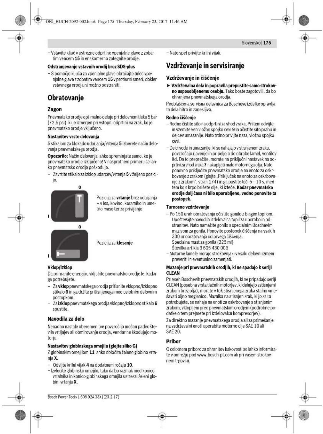 BOSCH DBH 740 R - Namestitev vstavnih orodij brez SDS-plus - 7