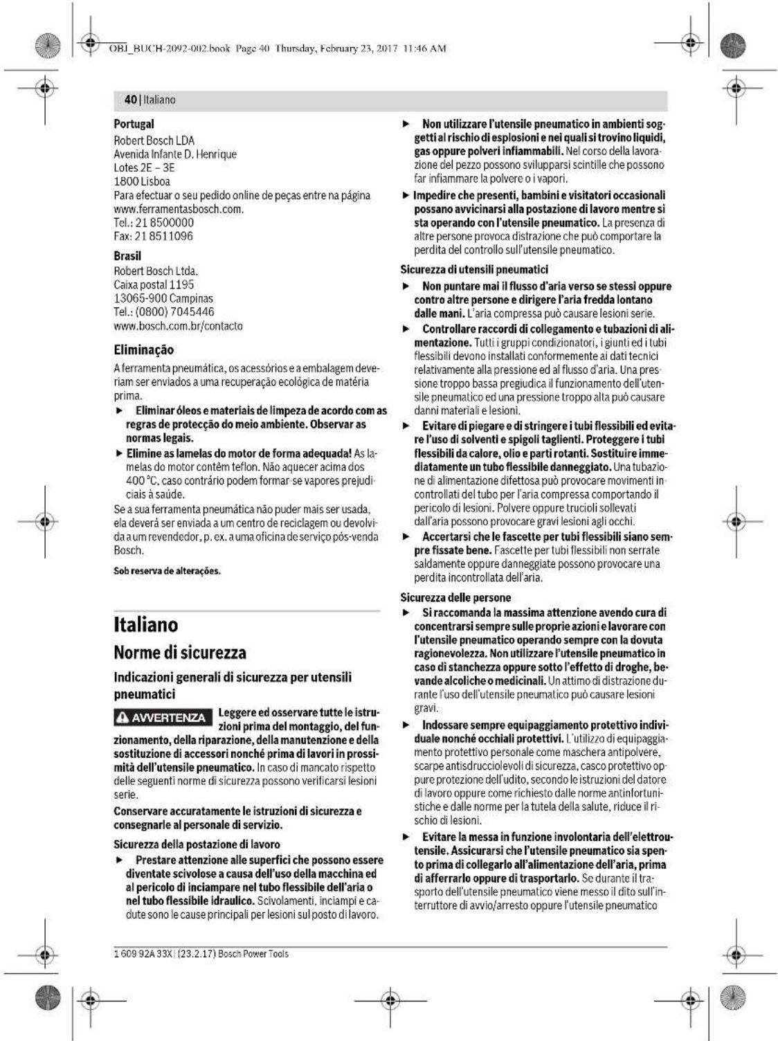 BOSCH DBH 740 R - Servico pos-veste e consultoria de aplicacao - 8