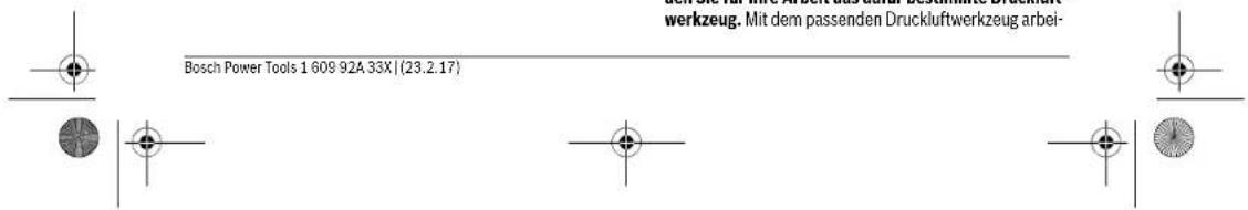 BOSCH DBH 740 R - Sorgfäliger Umgang mit und Gebrauch von Druckluft-werkzeugen - 1