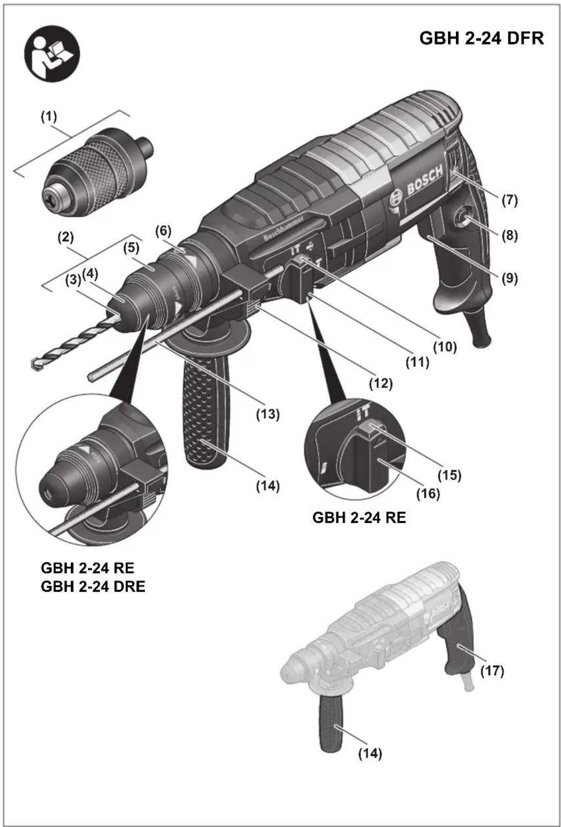 BOSCH GBH 224 RE Professional - 1