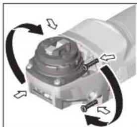 BOSCH GWX 9115 Professional - Rotating the Machine Head - 1