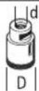 BOSCH GWX 9115 Professional - D bd [r.p.m.][m/s] - 2