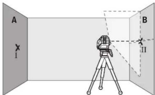 BOSCH GLL 550 Professional - Checking the Height Accuracy of the Horizontal Line - 3