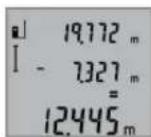 BOSCH GLM 50 Professional - Mert ertekek levonasa a memoria tartalmabol - 1