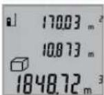 BOSCH GLM 50 Professional - Volume Measurement (see figure D) - 2