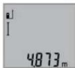BOSCH GLM 50 Professional - Yksinkertainen pituusmittaus (katso kuva B) - 1