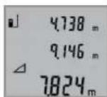 BOSCH GLM 50 Professional - Neprimé méreni vyšek / Jednoduché méreni podle Pythagorovy věty (viz obr. F) - 1