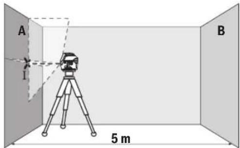 BOSCH GCL 250 Professional - Checking the Height Accuracy of the Horizontal Line - 1