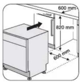 ZANUSSI ZDF211 - Mise en place sous un plan de travail - 1