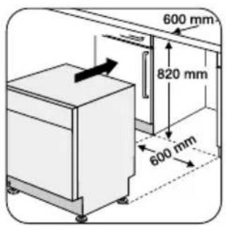 ZANUSSI ZDF301 - Mise en place sous un plan de travail - 1