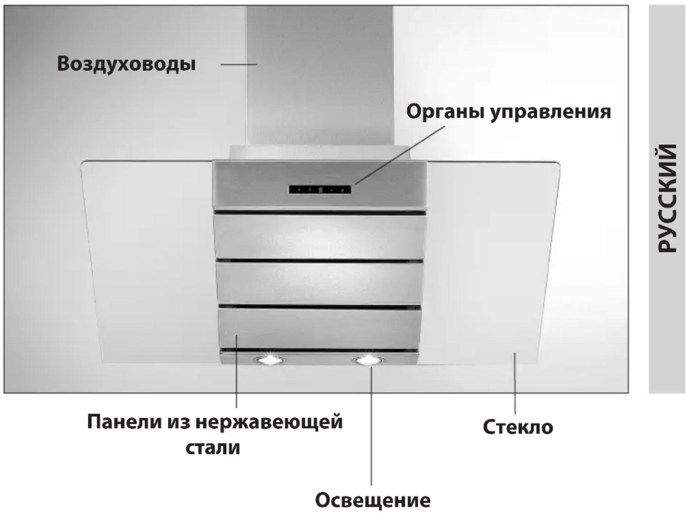 SAMSUNG HCO6475TG - КУХОННЫХ ВЫТЯЖЕК - 1