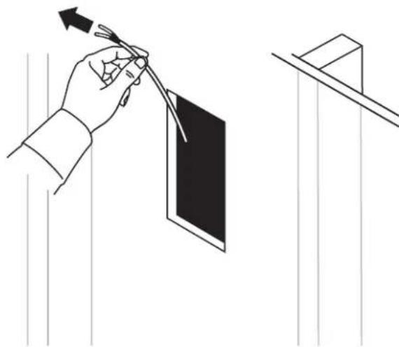 BOSE Virtually Invisible 89 - Tilslutning af højttalerktablet - 1