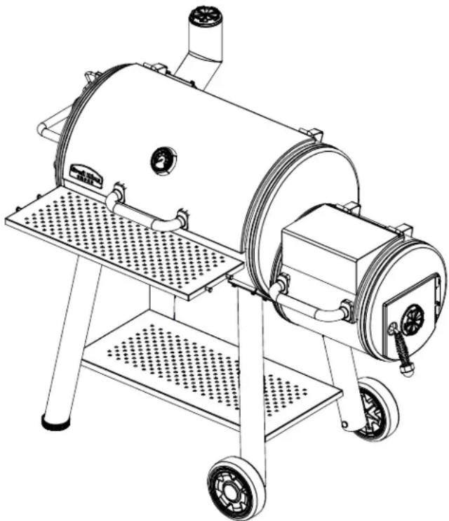 Broil King Smoke Offset 500 - AHUMADOR DE DOBLE BARRIL BROIL KING® SMOKE™ - 1