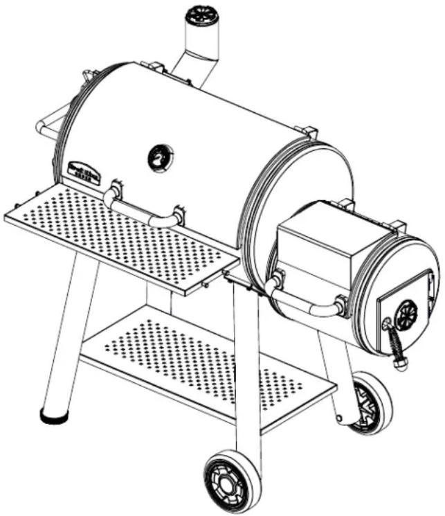 Broil King Smoke Offset 500 - BROIL KING® SMOKETM OFFSET SMOKER - 1