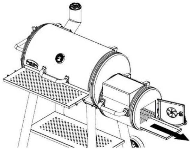 Broil King Smoke Offset 500 - CLEAN OUT - 1