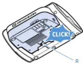 SENNHEISER ADN D1 - Insérer/enlever le pack batterie - 2