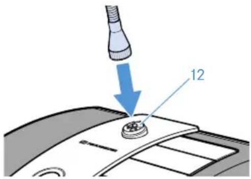 SENNHEISER ADN D1 - Visser/dévisser le microphone col de cygne adn-w MIC 15/36 - 1