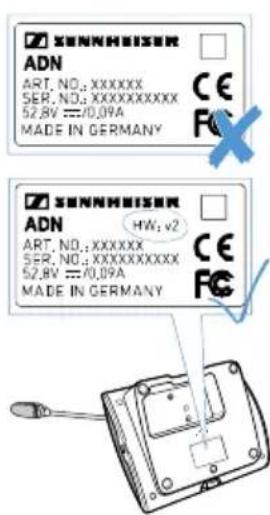 SENNHEISER ADN D1 - Postes ADN d1/c1 et adn-w d1/c1 - 1