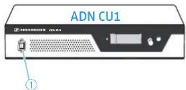 SENNHEISER ADN CU1 - Raccorder une mémoire de masse USB à l'unité centrale - 2