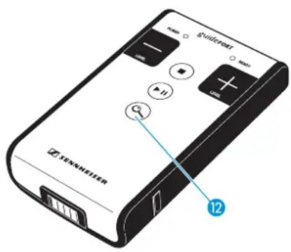 SENNHEISER GP SR 3200 - Selectionner la fonction d'aide (sous réserve de disponibilité de la touche) - 1