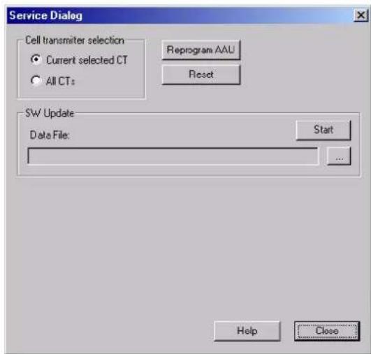 SENNHEISER GP SR 3200 - Ouvrir la fenetre "Service Dialog" - 3
