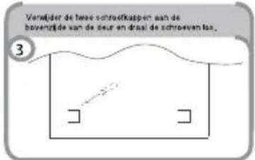 CANDY CHTF 544SH - DE DRAAIRICHTING VAN DE DEUR VERANDEREN - 3