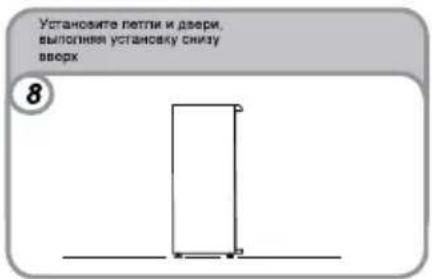 CANDY CHTF 544SH - ПЕРЕНАВЕСКА ДВЕРЕЙ ХОЛОДИЛЬНИКА - 7