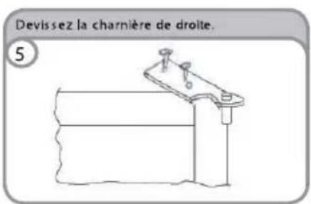 CANDY CCTOS 245XH - INVERSER LE SENS D'OUVERTURE DES PORTES - 4