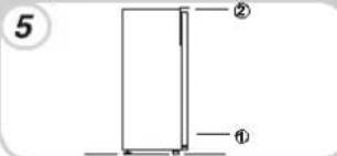 CANDY CFBL 2150 NN - INVERSER LE SENS D'OUVERTURE DES PORTES - 5