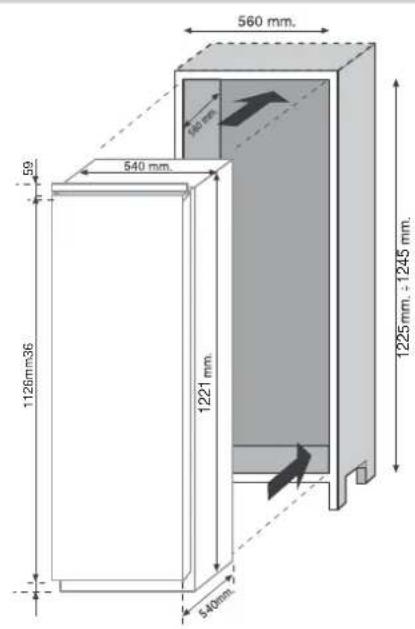 CANDY CFBL 2150 NN - PRODUCTAFMETINGEN INBOUWKAST - 1