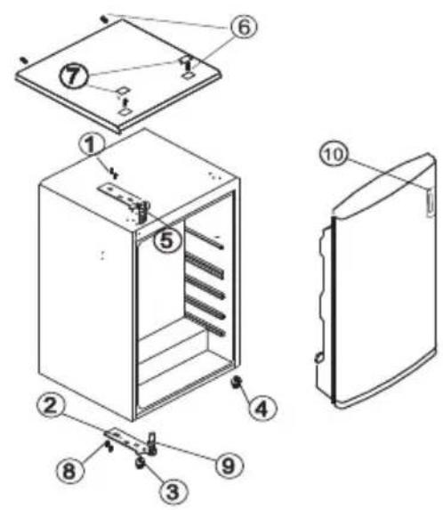 CANDY CHTOP 482W - 4.Изменине habравленья OTКpbiBaHЯ DBeprn - 2
