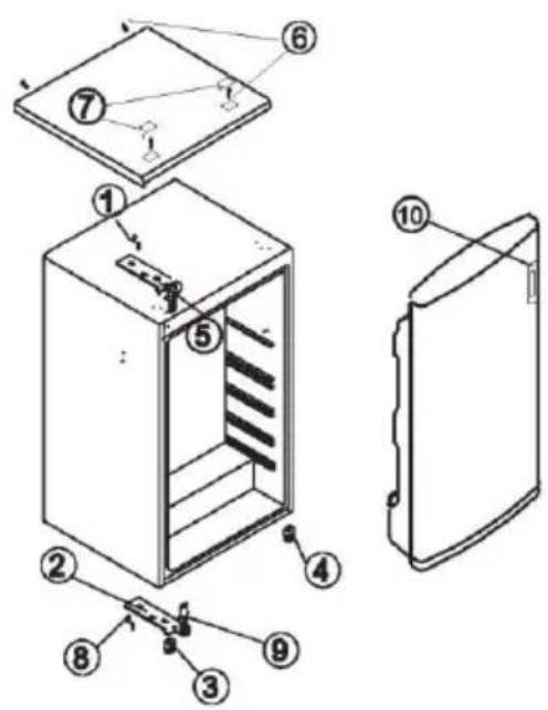 CANDY CTOP130S - De deur omkeren - 2