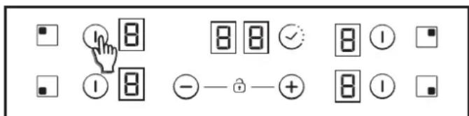 CANDY CEHOPK60XE - Switch ON/OFF a heater zone - 1