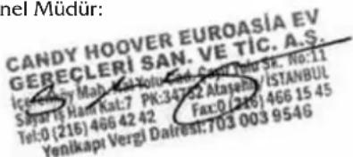 CANDY FCT612X WIFI - CANDY-HOOVER-EUROASIA EV GEREÇLERİ SAN. VE TİC. A.Ş. - 1