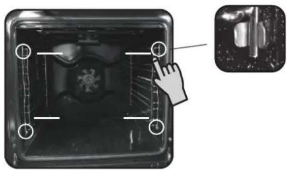 CANDY CELF609XE - ENTFERNEN UND REINIGUNG DES GRILLROSTS - 1