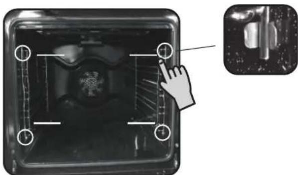 CANDY CELF609XE - EXTRACCION Y LIMPIEZA DE LAS GUIAS LATERALES - 1
